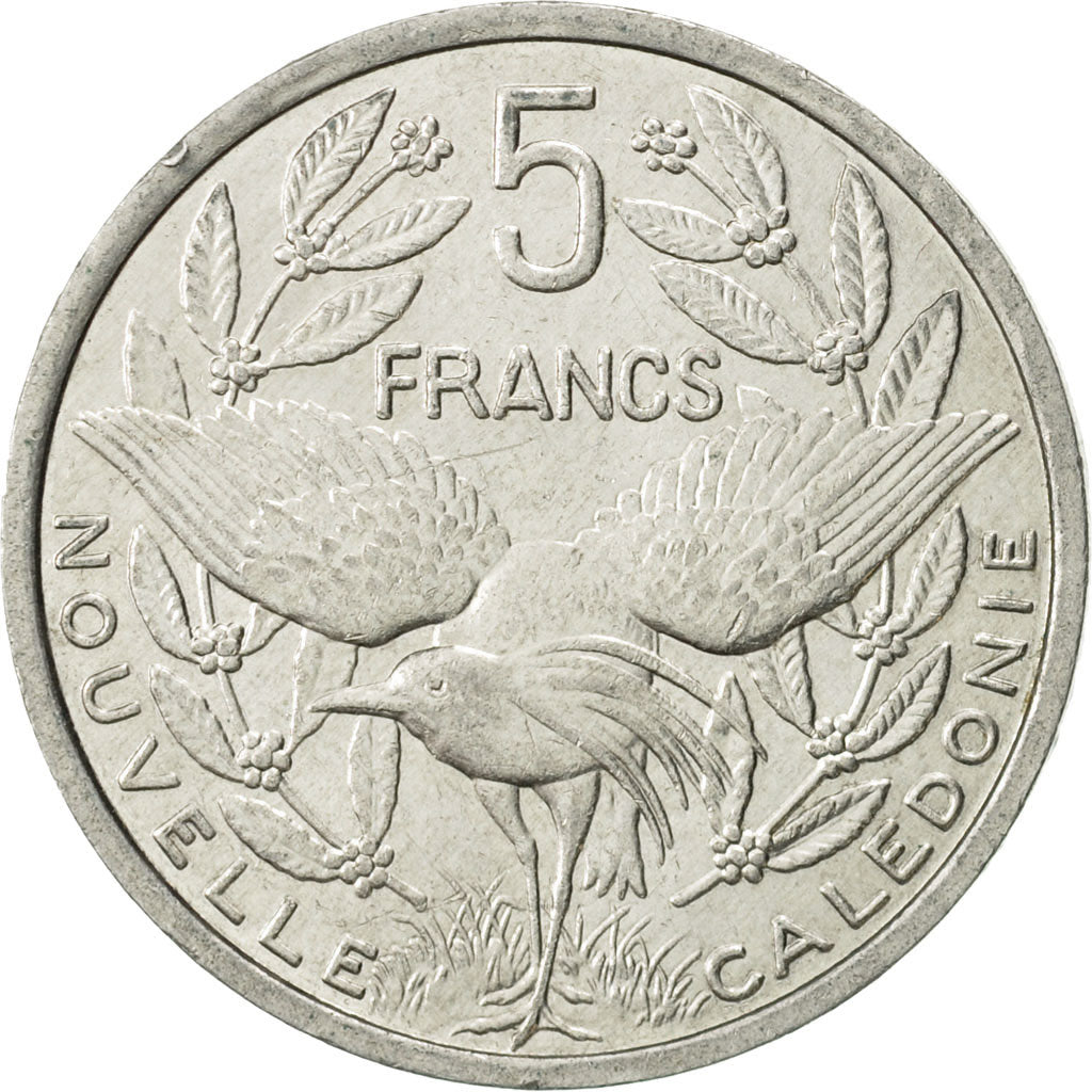 Coin, New Caledonia, 5 Francs, 1991, Paris, MS(60-62), Aluminum, KM:16