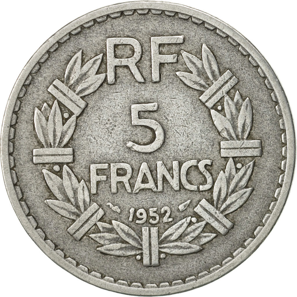 Münze, Frankreich, Lavrillier, 5 Francs, 1952, Paris, SS, Aluminium, KM:888b.1