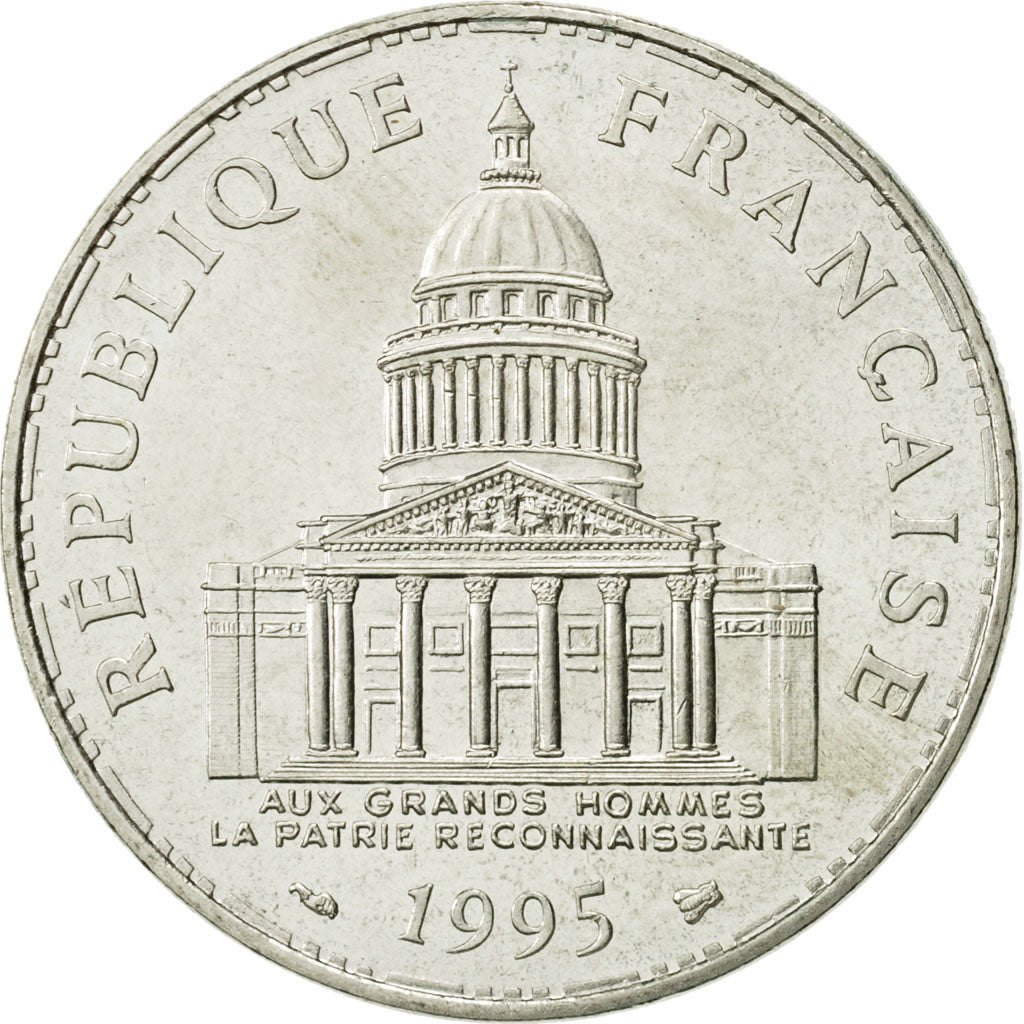 Coin, France, Panthéon, 100 Francs, 1995, Paris, MS(63), Silver, KM:951.1