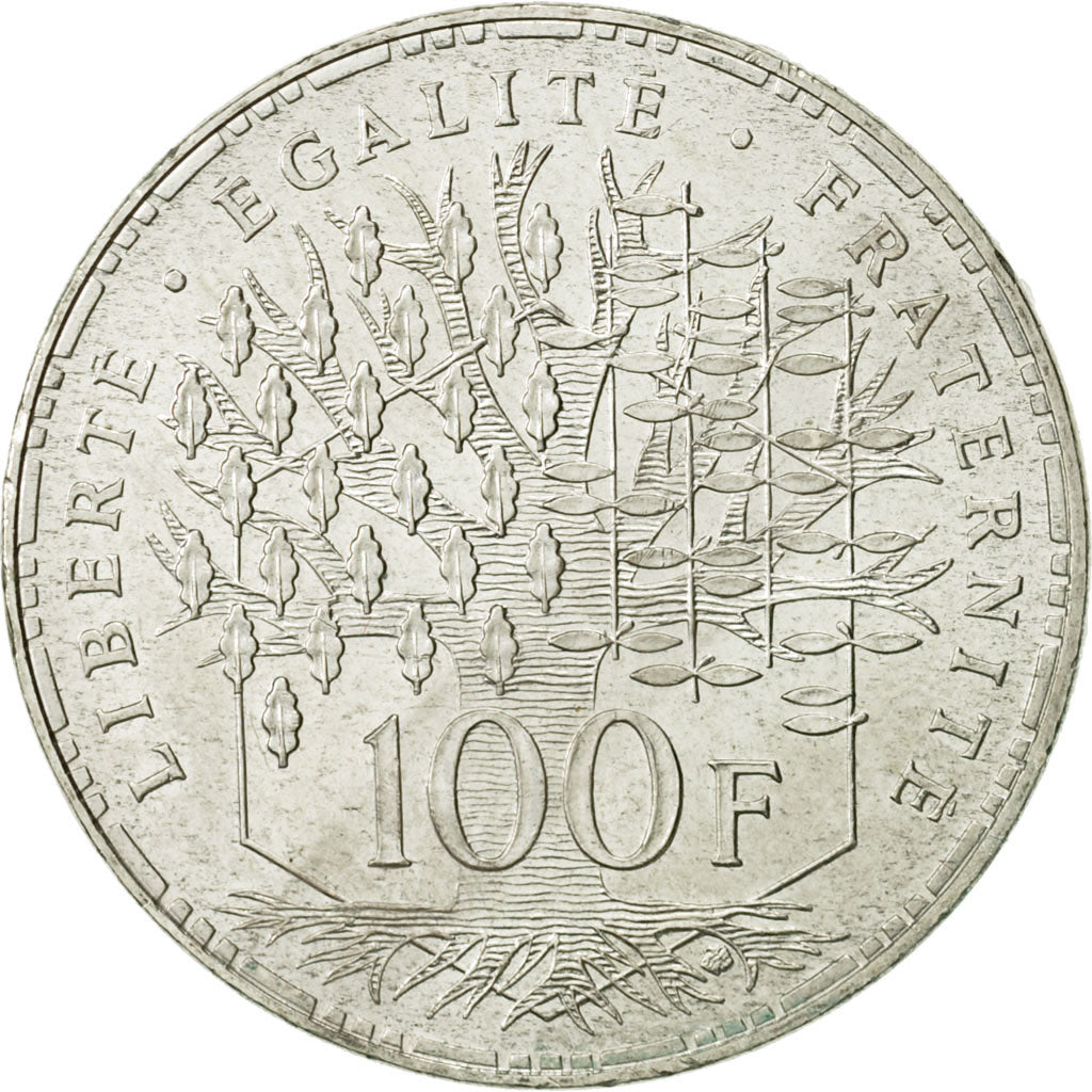 Coin, France, Panthéon, 100 Francs, 1995, Paris, MS(63), Silver, KM:951.1
