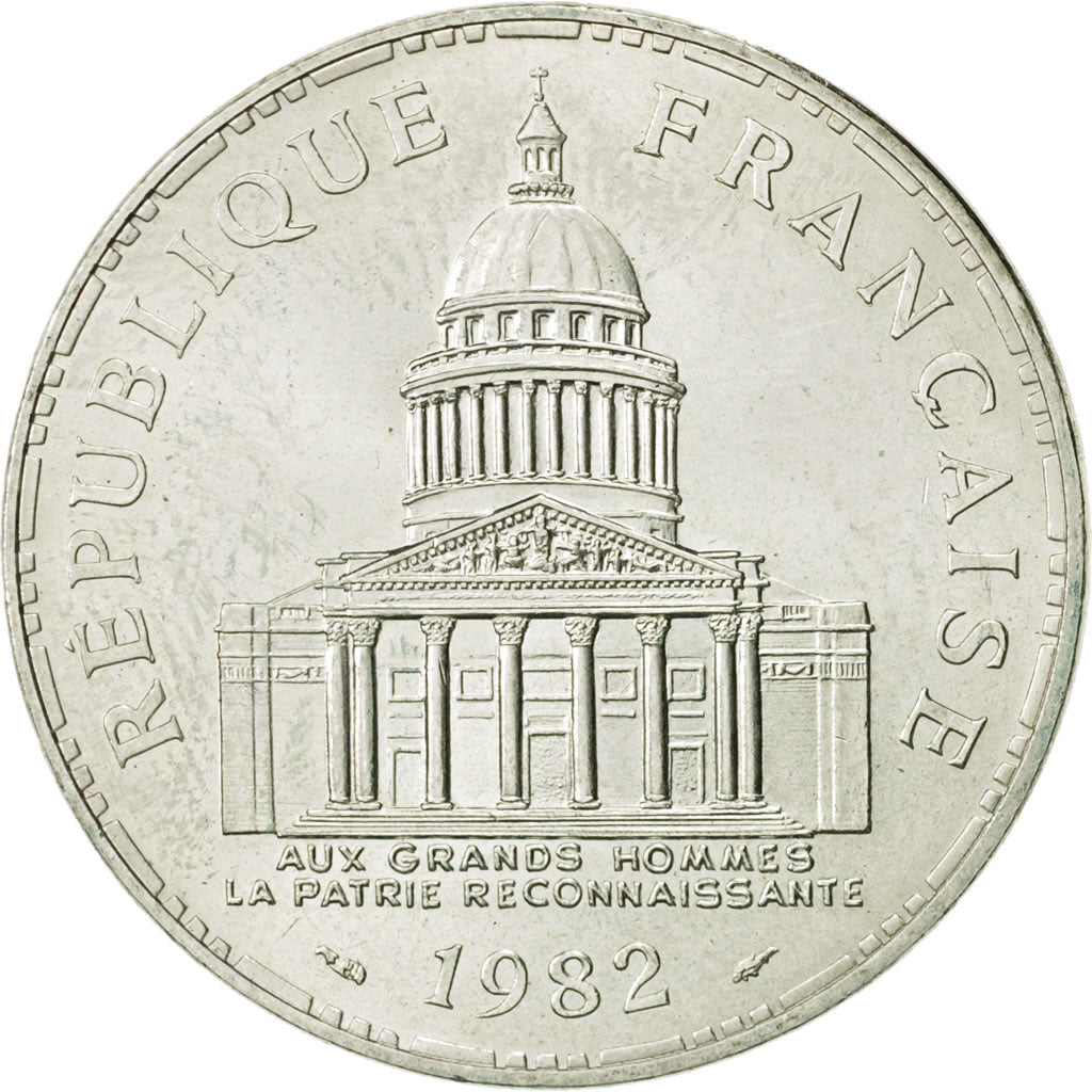 Monnaie, France, Panthéon, 100 Francs, 1982, Paris, SPL, Argent, KM:951.1
