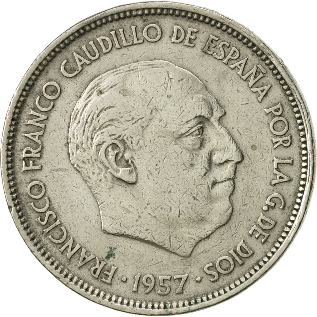 Münze, Spanien, Caudillo and regent, 25 Pesetas, 1967, SS+, Copper-nickel