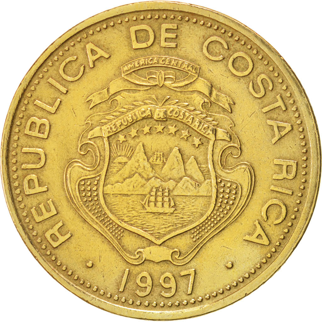 Münze, Costa Rica, 100 Colones, 1997, SS+, Messing, KM:230a