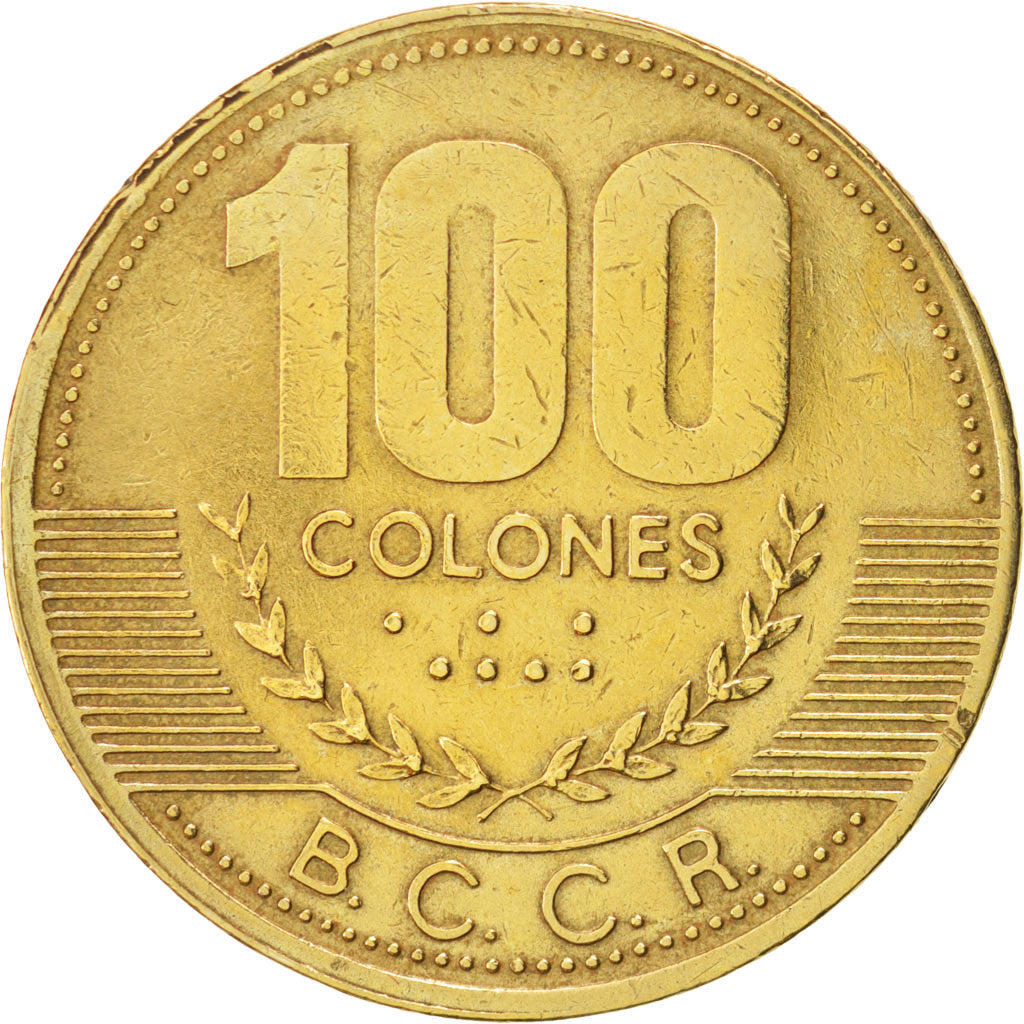 Münze, Costa Rica, 100 Colones, 1997, SS+, Messing, KM:230a