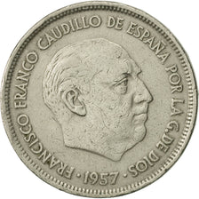 Coin, Spain, Caudillo and regent, 25 Pesetas, 1968, AU(50-53), Copper-nickel