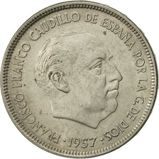 Coin, Spain, Caudillo and regent, 25 Pesetas, 1964, AU(50-53), Copper-nickel