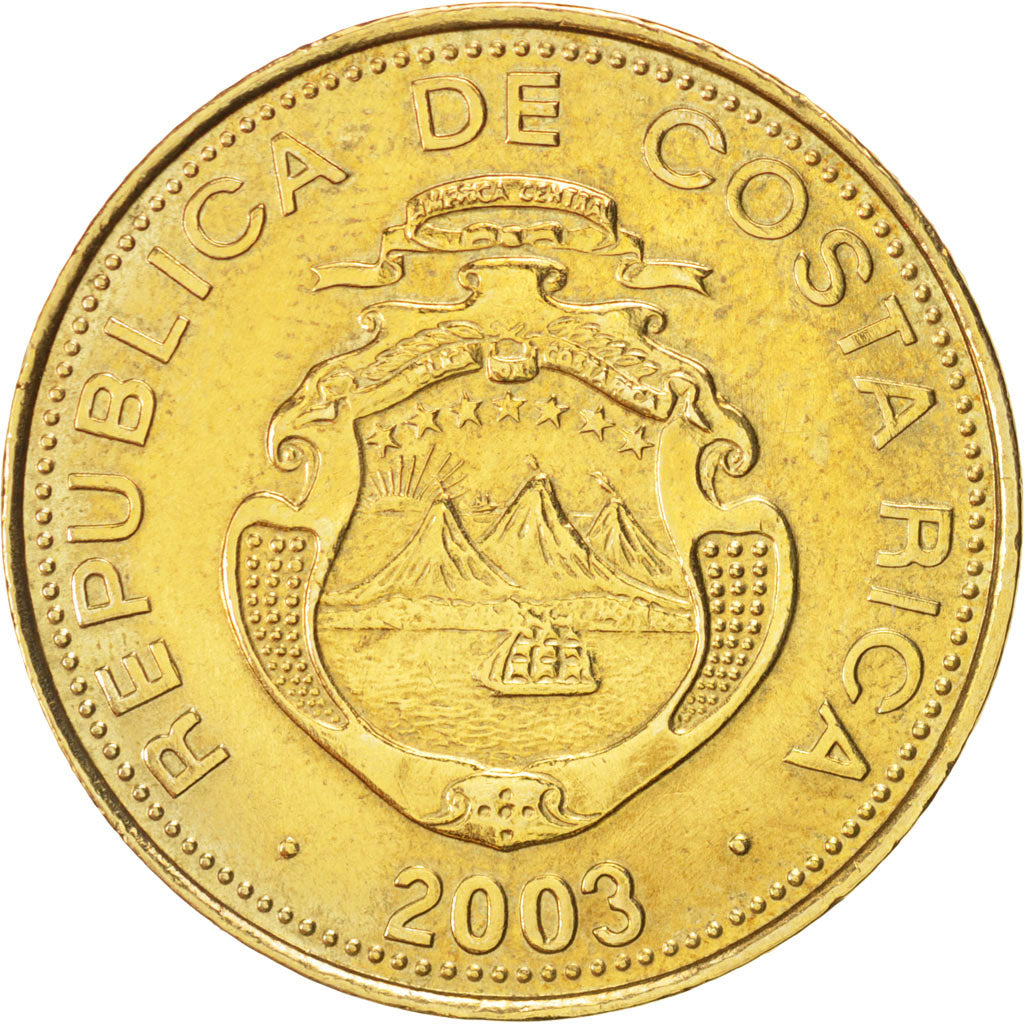 Moneda, Costa Rica, 500 Colones, 2003, MBC+, Cobre - aluminio - níquel