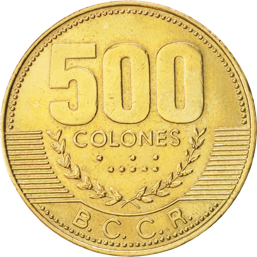 Moneda, Costa Rica, 500 Colones, 2003, MBC+, Cobre - aluminio - níquel