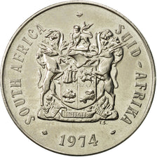 Coin, South Africa, 50 Cents, 1974, AU(55-58), Nickel, KM:87
