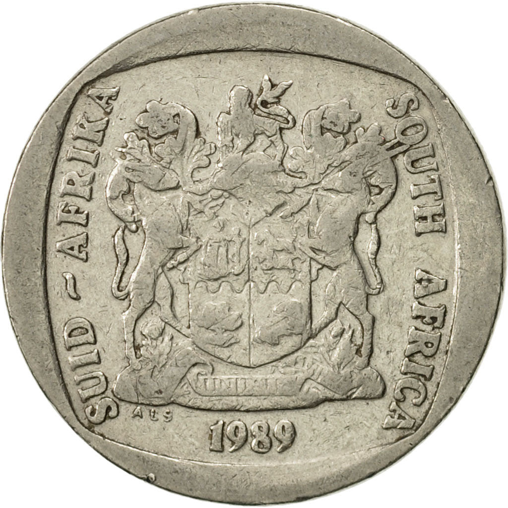 Monnaie, Afrique du Sud, 2 Rand, 1989, TB+, Nickel Plated Copper, KM:139