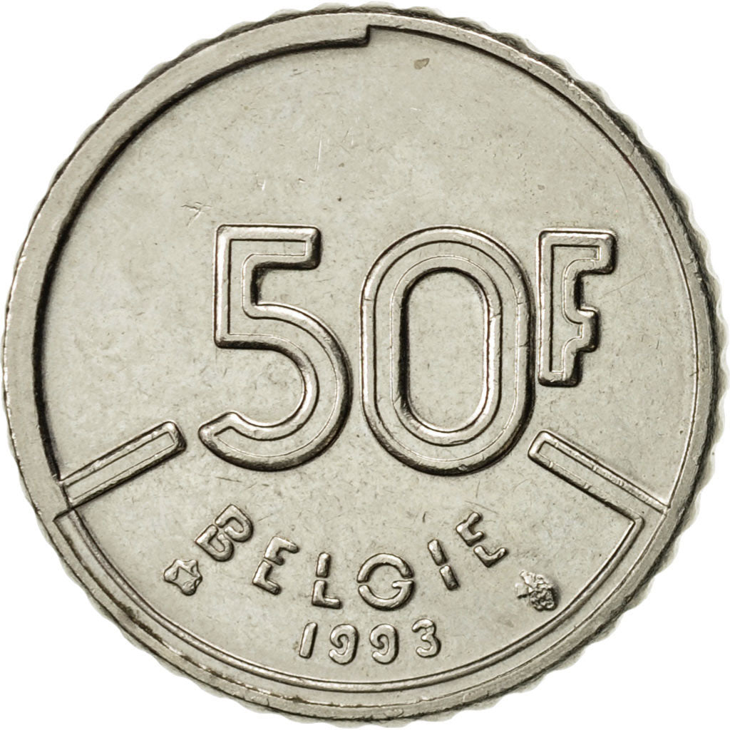 Belgique, Baudouin I, 50 Francs, 50 Frank, 1993, Brussels, Belgium, SUP, Nickel