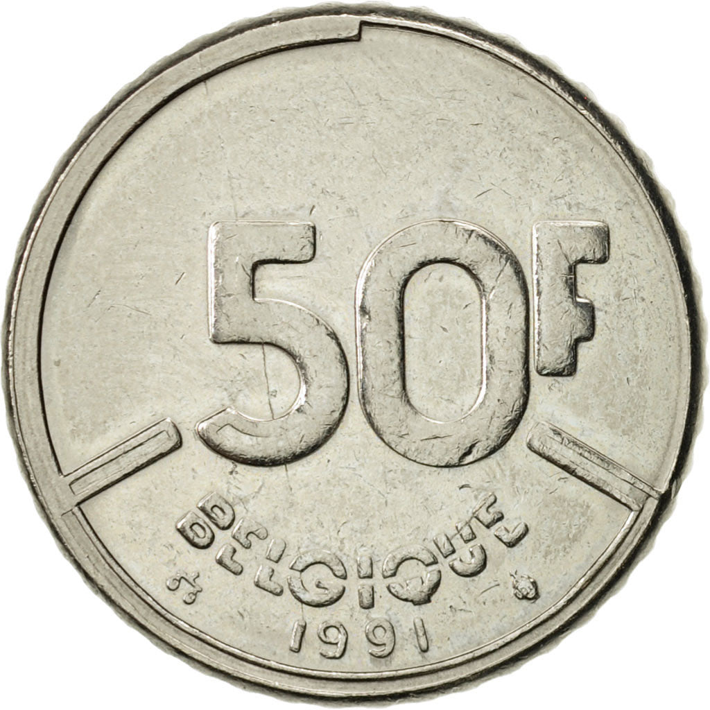 Monnaie, Belgique, Baudouin I, 50 Francs, 50 Frank, 1991, Bruxelles, Belgium