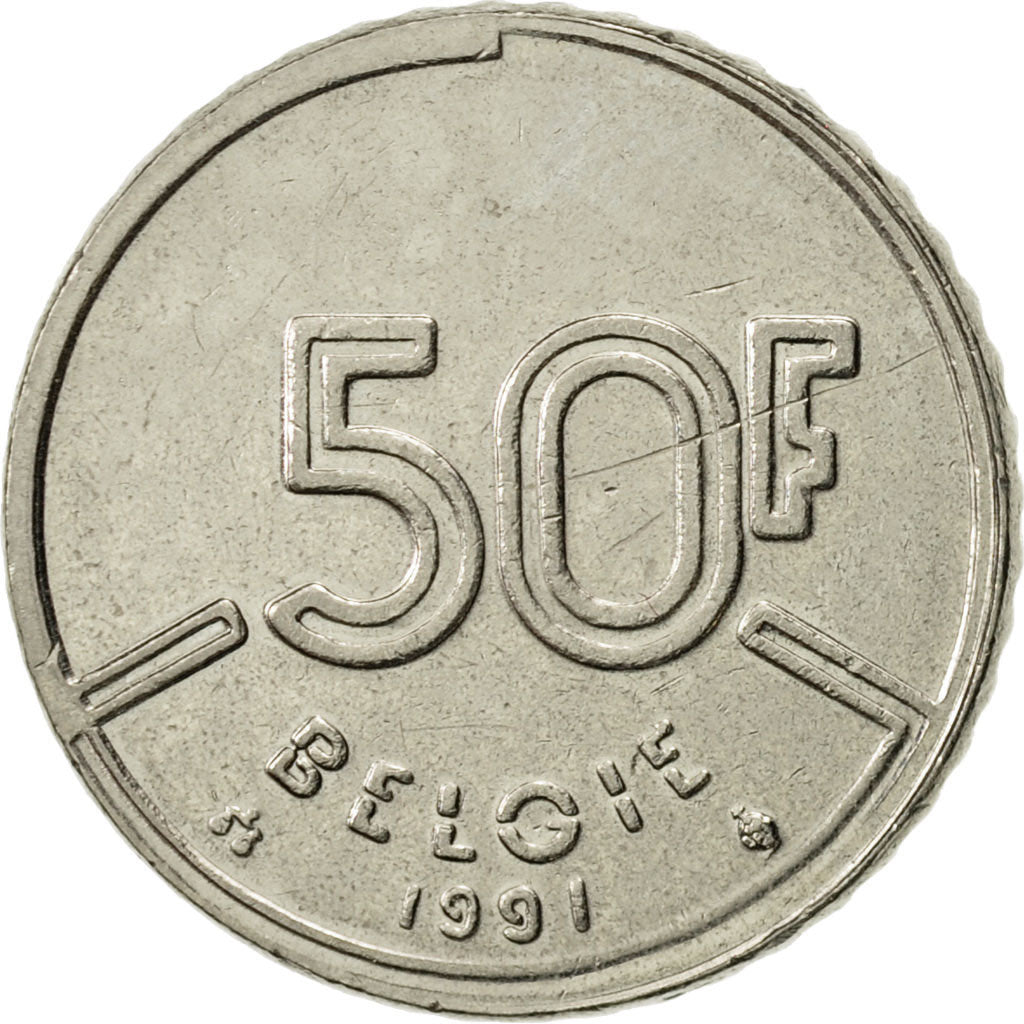Monnaie, Belgique, Baudouin I, 50 Francs, 50 Frank, 1991, Bruxelles, Belgium