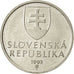 Slovakia, 5 Koruna, 1993, AU(50-53), Nickel plated steel, KM:14