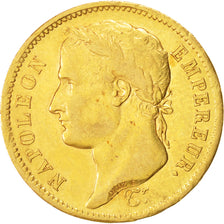 Francia, Napoléon I, 40 Francs, 1811, Paris, BB+, Oro, KM:696.1, Gadoury:1084