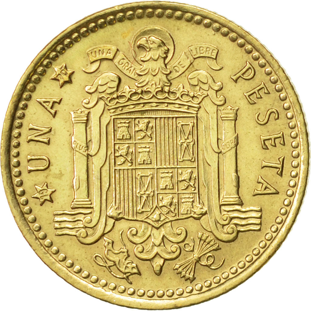 Coin, Spain, Francisco Franco, caudillo, Peseta, 1970, AU(55-58)