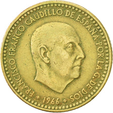 Coin, Spain, Francisco Franco, caudillo, Peseta, 1972, AU(50-53)