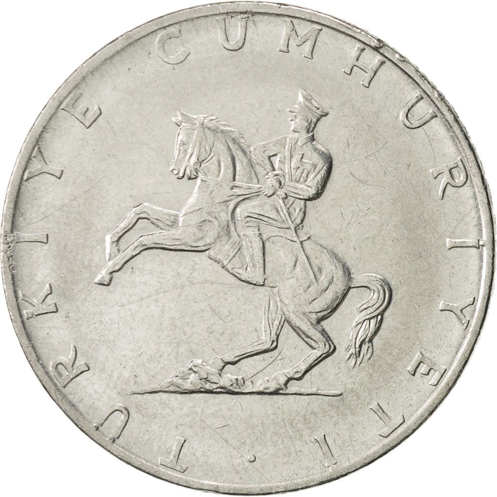 Munten, Turkije, 5 Lira, 1975, PR, Stainless Steel, KM:905