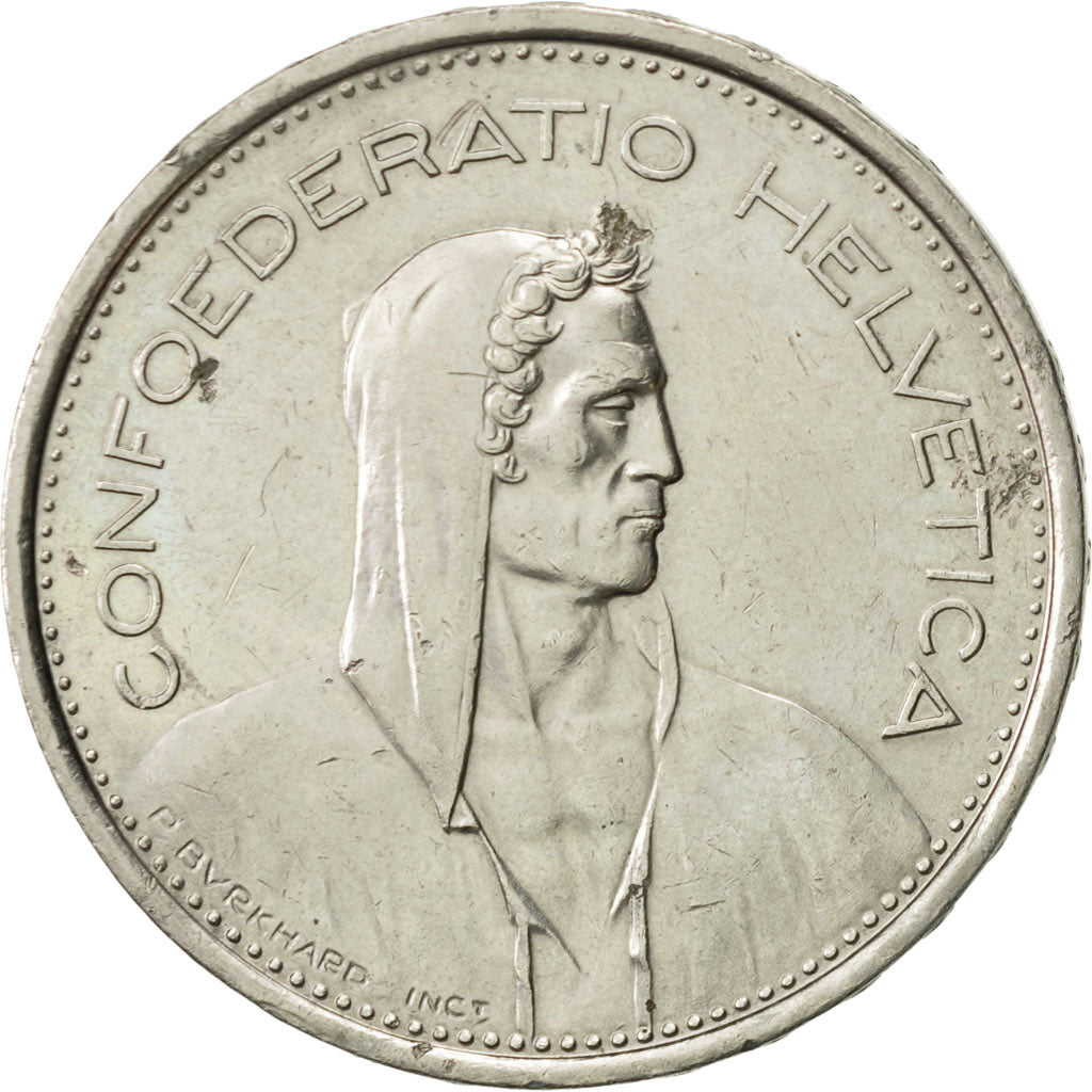 Switzerland, 5 Francs, 1976, Bern, AU(50-53), Copper-nickel, KM:40a.1