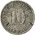 Moneta, NIEMCY - IMPERIUM, Wilhelm II, 10 Pfennig, 1900, Berlin, VF(20-25)