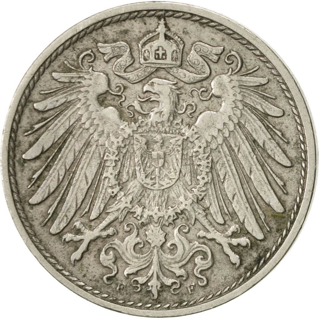 Coin, GERMANY - EMPIRE, Wilhelm II, 10 Pfennig, 1913, Stuttgart, EF(40-45)