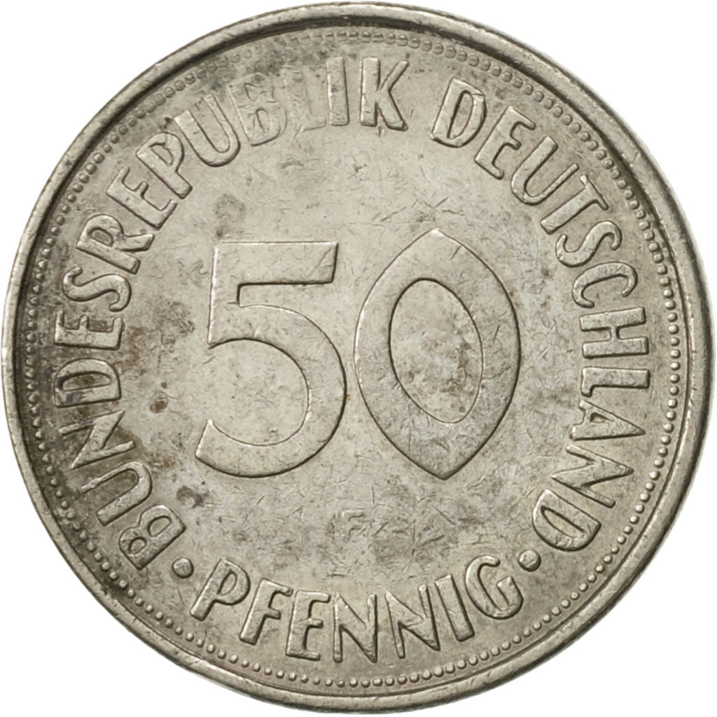 Moneta, GERMANIA - REPUBBLICA FEDERALE, 50 Pfennig, 1973, Stuttgart, SPL-