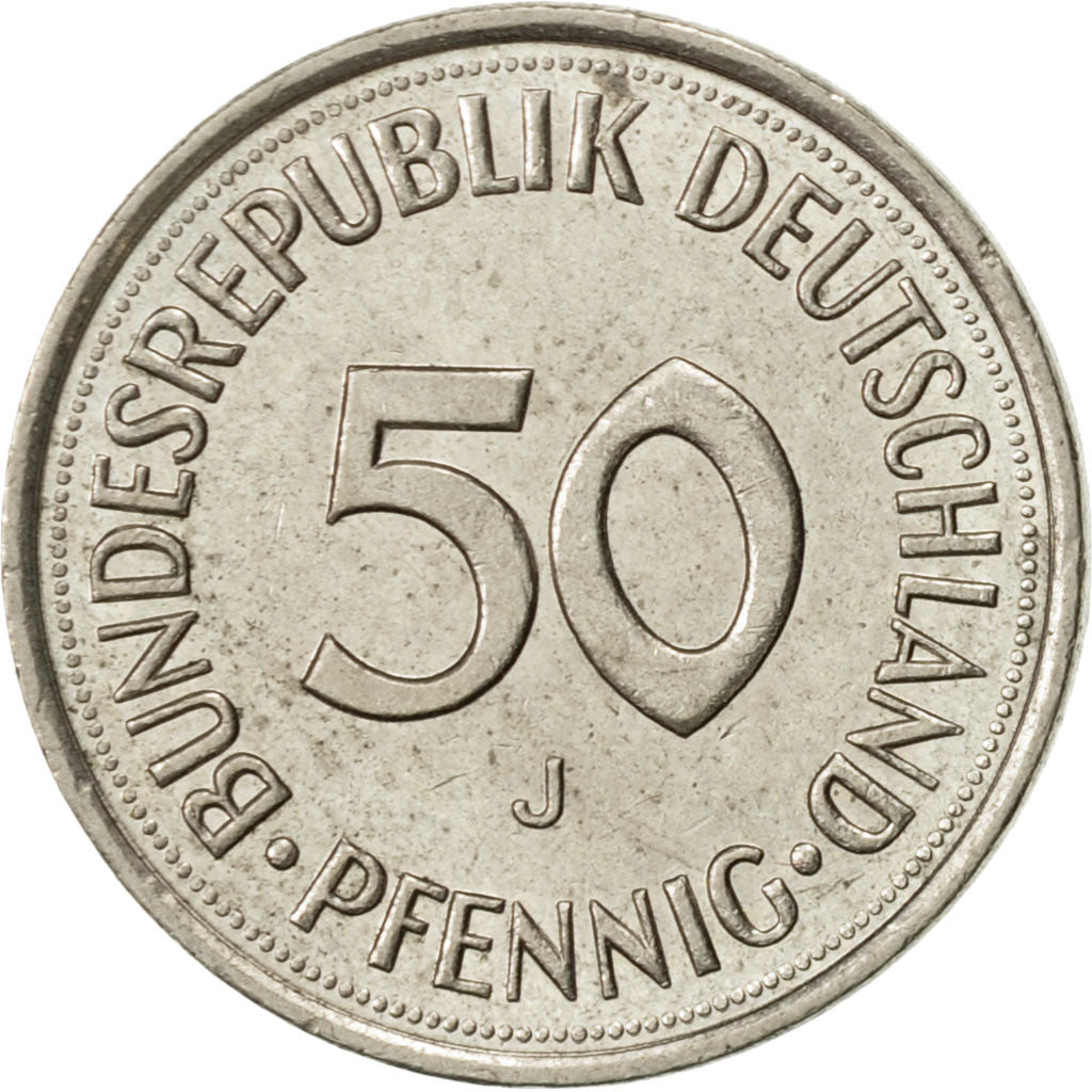 Munten, Federale Duitse Republiek, 50 Pfennig, 1990, Hambourg, PR