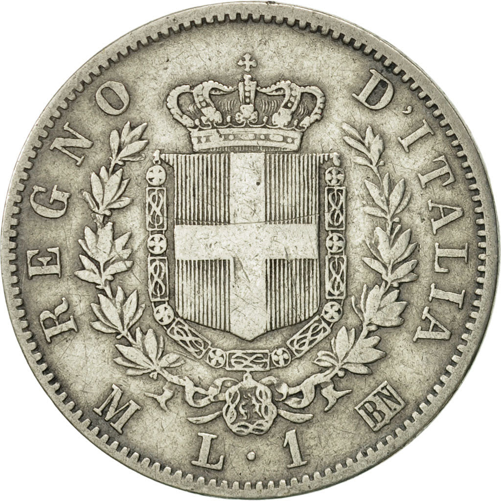 Italie, Vittorio Emanuele II, Lira, 1863, Milan, TTB, Argent, KM:5a.1