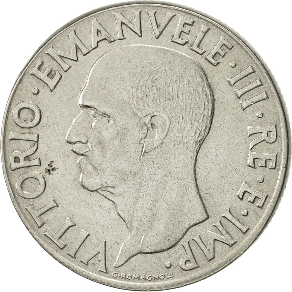 Coin, Italy, Vittorio Emanuele III, Lira, 1940, Rome, AU(55-58), Stainless