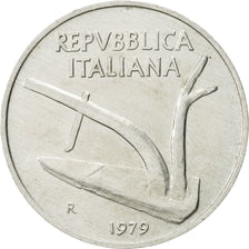 Munten, Italië, 10 Lire, 1979, Rome, PR, Aluminium, KM:93