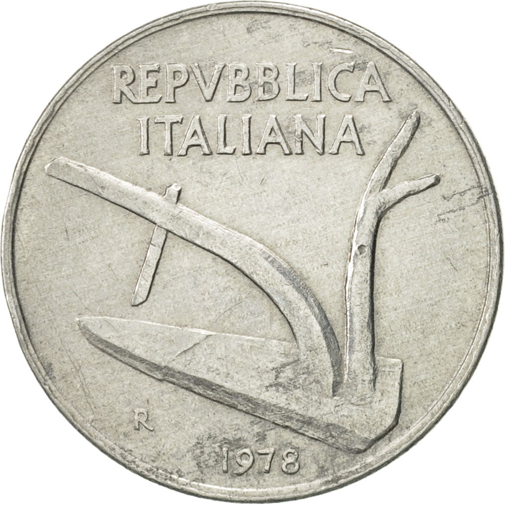 Monnaie, Italie, 10 Lire, 1978, Rome, SUP, Aluminium, KM:93