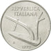 Moneta, Włochy, 10 Lire, 1975, Rome, AU(55-58), Aluminium, KM:93