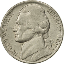Moneta, Stati Uniti, Jefferson Nickel, 5 Cents, 1985, U.S. Mint, Denver, BB