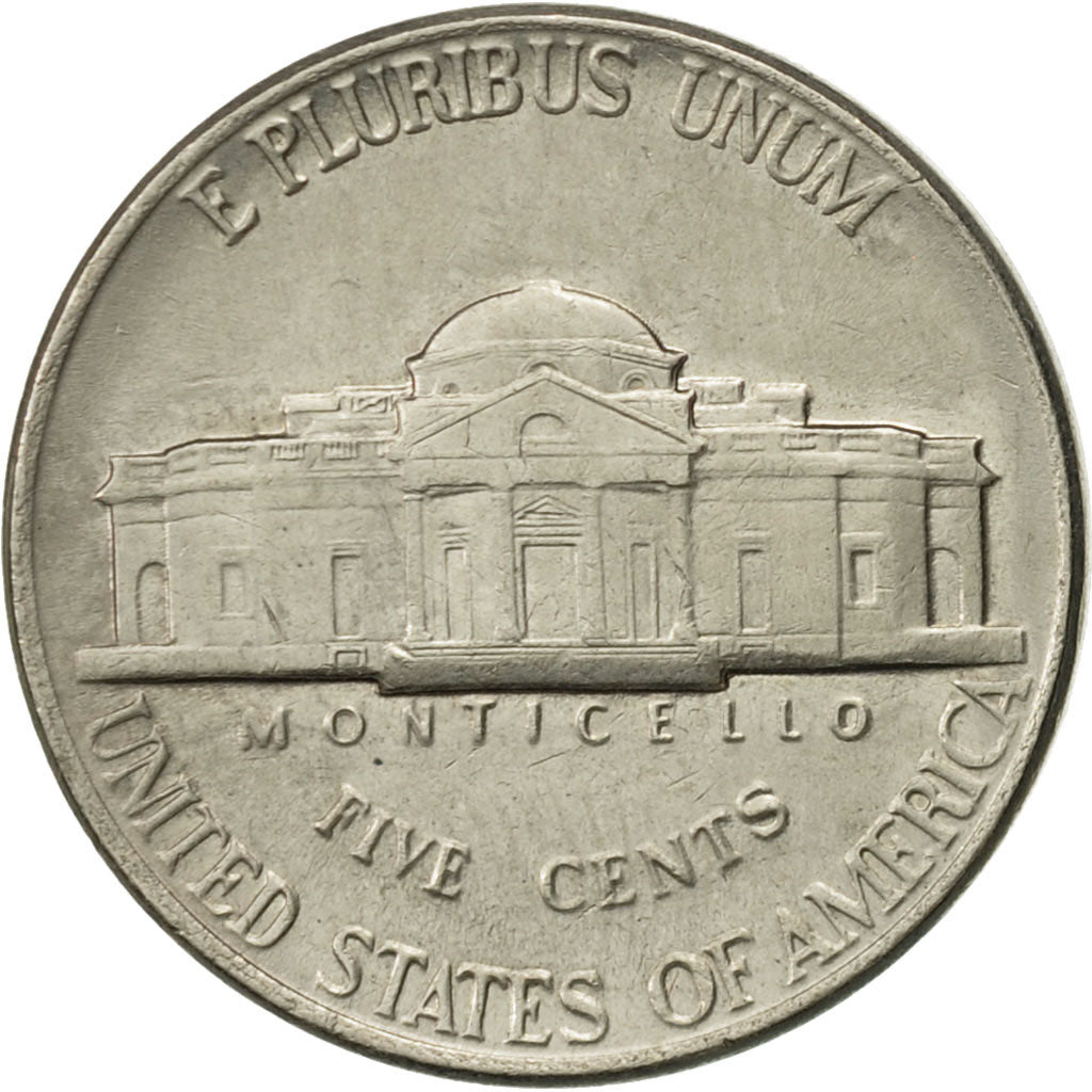 Moneda, Estados Unidos, Jefferson Nickel, 5 Cents, 1991, U.S. Mint