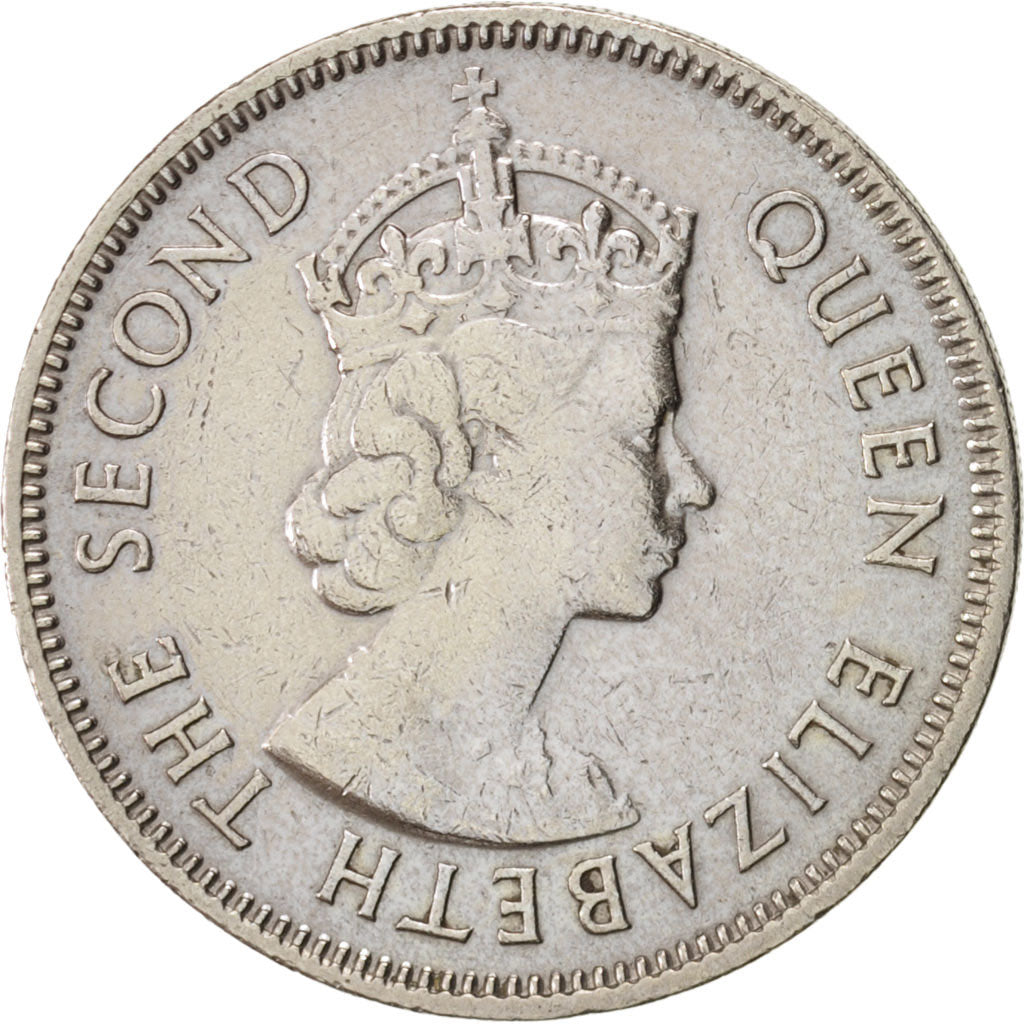Mauritius, Elizabeth II, 1/2 Rupee, 1971, KM:37.1