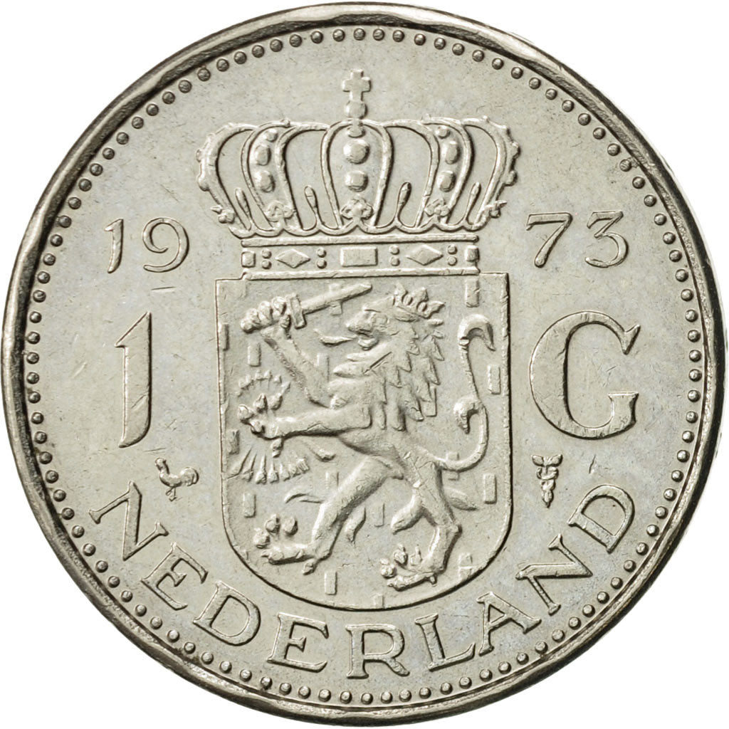 Munten, Nederland, Juliana, Gulden, 1973, PR, Nickel, KM:184a