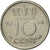 Coin, Netherlands, Wilhelmina I, 10 Cents, 1948, MS(60-62), Nickel, KM:177