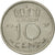 Moneta, Holandia, Juliana, 10 Cents, 1957, MS(60-62), Nikiel, KM:182