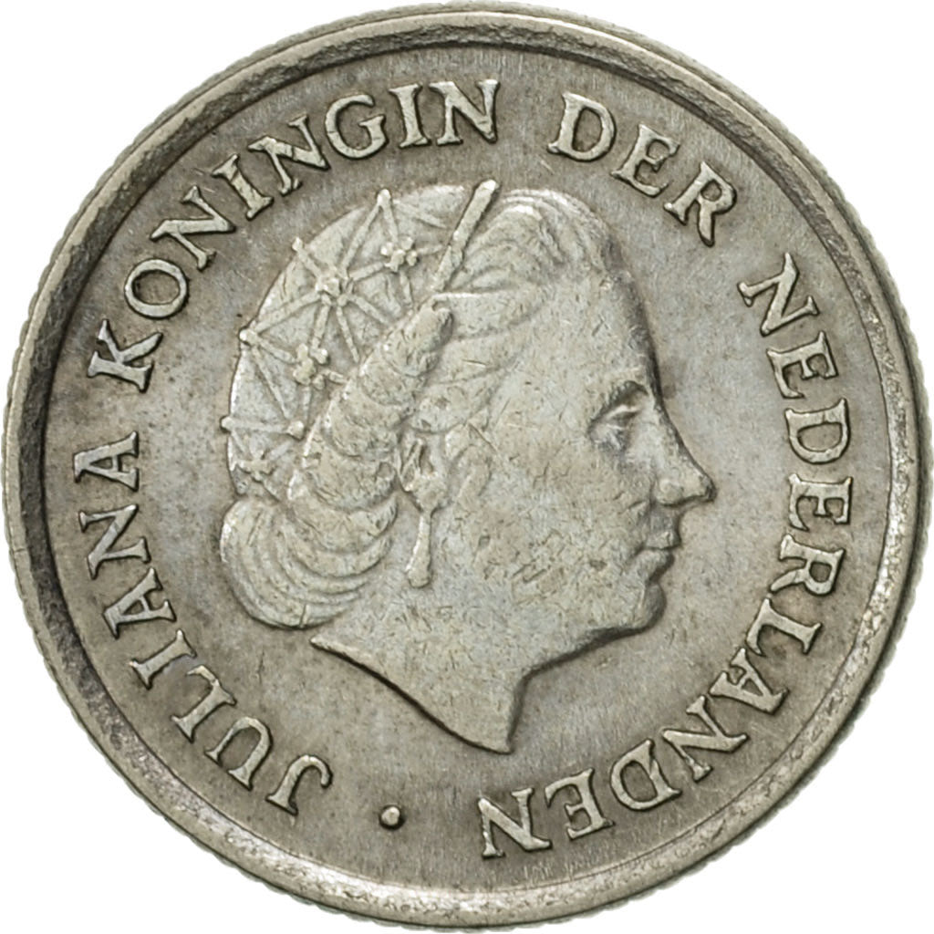 Moneta, Paesi Bassi, Juliana, 10 Cents, 1964, SPL, Nichel, KM:182