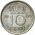 Moneda, Países Bajos, Juliana, 10 Cents, 1964, EBC+, Níquel, KM:182