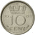 Moneda, Países Bajos, Juliana, 10 Cents, 1962, EBC+, Níquel, KM:182