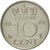 Moneta, Holandia, Juliana, 10 Cents, 1970, MS(60-62), Nikiel, KM:182