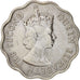 Coin, Mauritius, Elizabeth II, 10 Cents, 1971, EF(40-45), Copper-nickel, KM:33