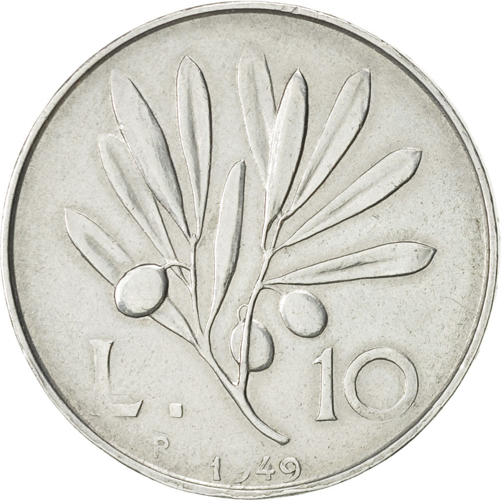 Moneta, Italia, 10 Lire, 1949, Rome, BB+, Alluminio, KM:90