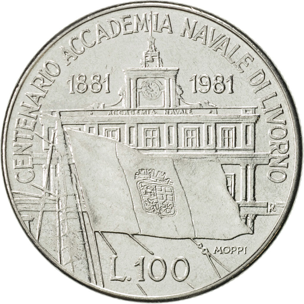 Moneda, Italia, 100 Lire, 1981, Rome, EBC, Acero inoxidable, KM:108