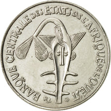 West African States, 50 Francs, 2007, Paris, AU(55-58), Copper-nickel, KM:6