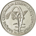 West African States, 50 Francs, 2007, Paris, AU(55-58), Copper-nickel, KM:6