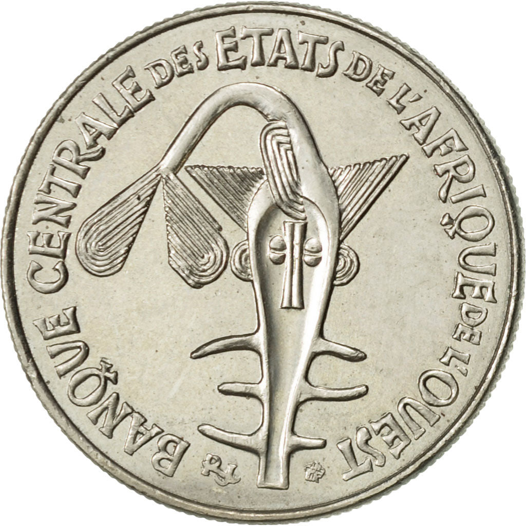 Coin, West African States, 50 Francs, 2003, Paris, AU(55-58), Copper-nickel