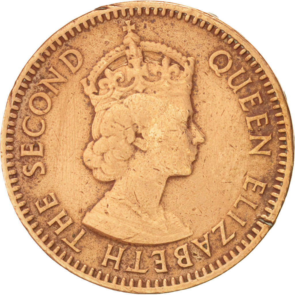 Mauritius, Elizabeth II, Cent, 1960, KM:31
