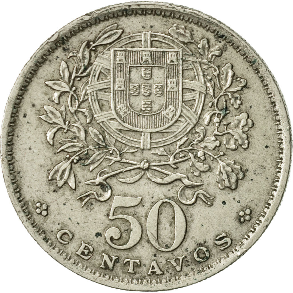Coin, Portugal, 50 Centavos, 1957, AU(55-58), Copper-nickel, KM:577
